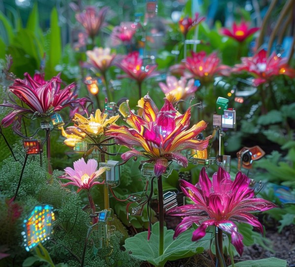 科技与创新插花，让花坛成为科技创新的花园